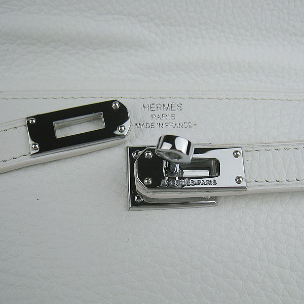 High Quality Hermes Kelly Long Clutch Bag White H009 Replica - Click Image to Close